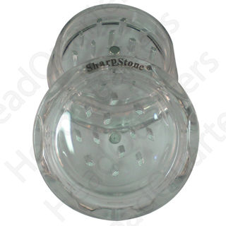 Grinder Sharpstone Acrylic 2pce Clear 65mm MO178