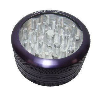Grinder Sharpstone 2pce Clear Top Purple 55mm MO188C