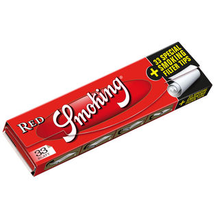 Paper Smoking Red King W/Tips SP324 EOL