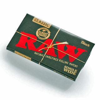 Paper Raw Single Wide Classic Doubles Black SP451