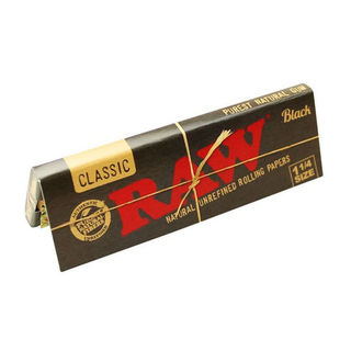 Paper Raw 1 1/4 Black SP452