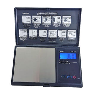 Scales AWS-201 200g x 0.01g Black With Bowl SC153