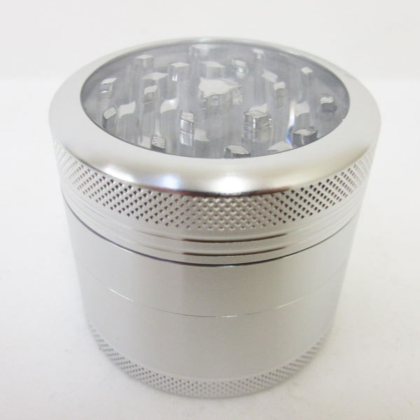 Grinder Sharpstone 4pce Clear Top Silver MO125