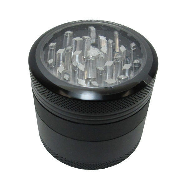 Grinder Sharpstone 4pce Clear Top Black MO120